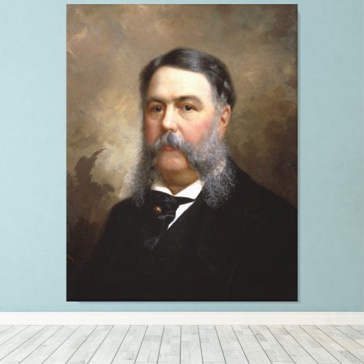 CHESTER A. ARTHUR Portret van Ole P.H. Balling Canvas Afdruk (Insitu (Houten vloer))