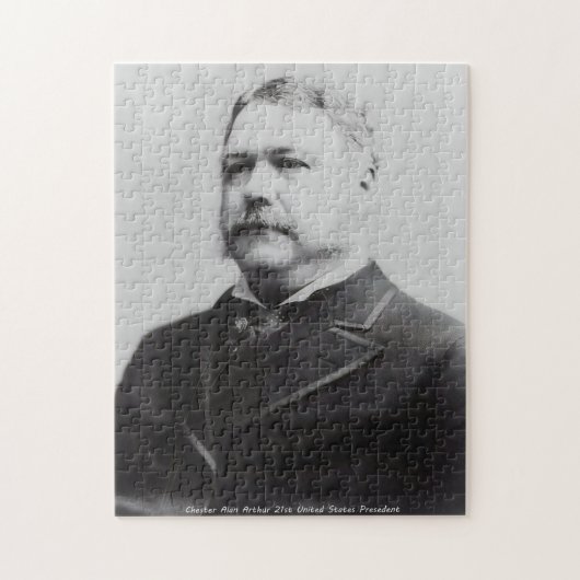 Chester Alan Arthur 21ste President van Amerika. Legpuzzel (Verticaal)