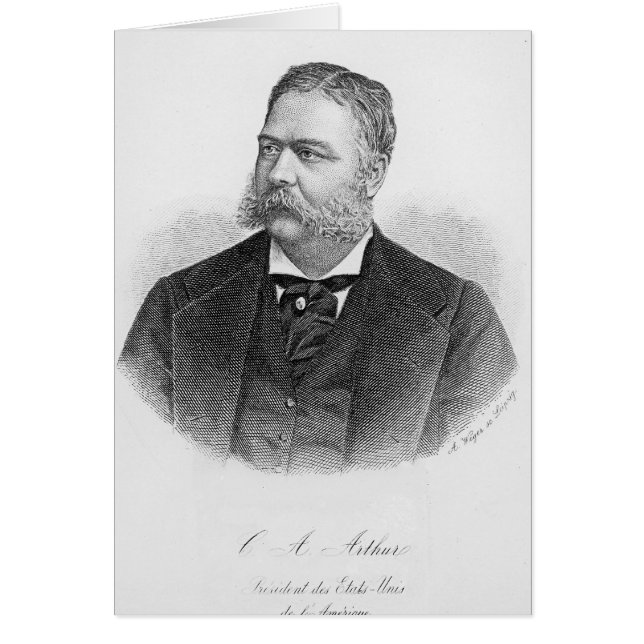 Chester Alan Arthur , gegraveerd door A. Weger (Voorkant)