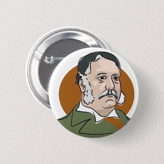 Chester Arthur Ronde Button 5,7 Cm (Voorkant /achterkant)