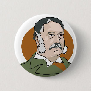 Chester Arthur Ronde Button 5,7 Cm