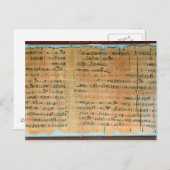 Chester Beatty Medical Papyrus Briefkaart (Voorkant / Achterkant)