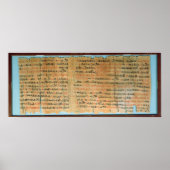Chester Beatty Medical Papyrus Poster (Voorkant)