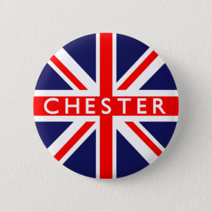 Chester: Britse vlag Ronde Button 5,7 Cm