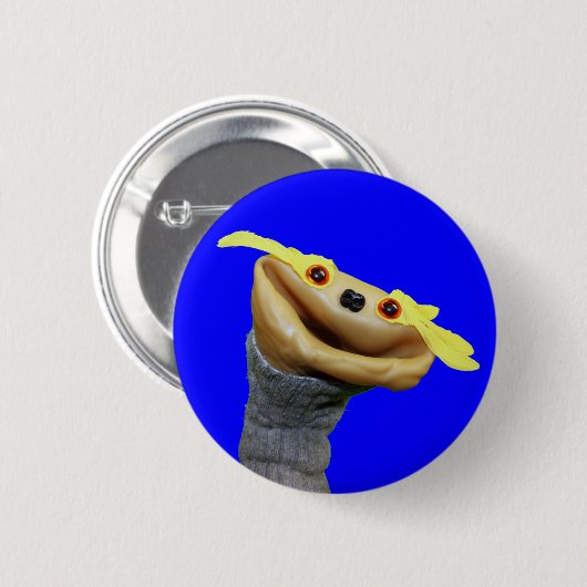 Chester Button (blauw) (Voorkant /achterkant)