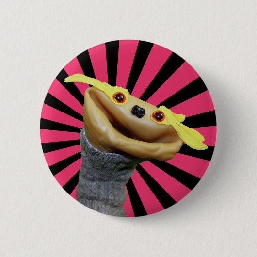 Chester-Button (stripes) Ronde Button 5,7 Cm (Voorkant)