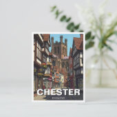 Chester Cathedral Verenigd Koninkrijk Reizen Briefkaart (Staand voorkant)