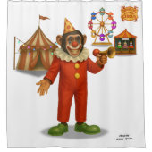 Chester chimp clown douchegordijn (Voorkant)