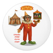 Chester chimp clown keramische knop (Voorkant)