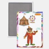 Chester, circusclown magneet (Voorkant / Achterkant)