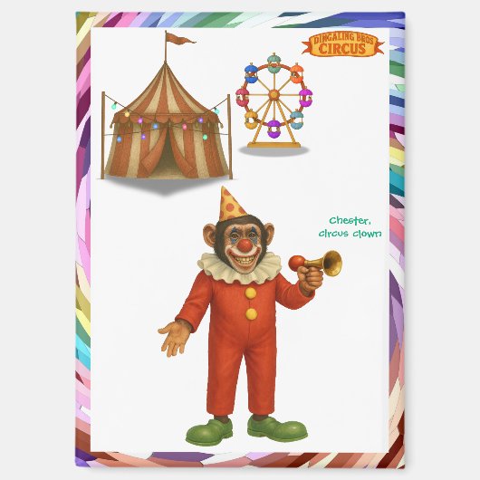 Chester, circusclown magneet (Voorkant)