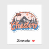 Chester, Connecticut Sticker (Vel)