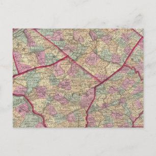 Chester, Dauphin, Berks, Libanon Briefkaart