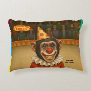 Chester de chimpansee clown accent kussen