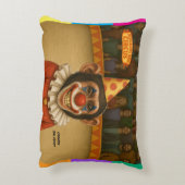 Chester de chimpansee clown accent kussen (Achterkant (Verticaal))