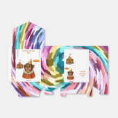 Chester de chimpansee clown bedankdoosjes (Uitgevouwen)