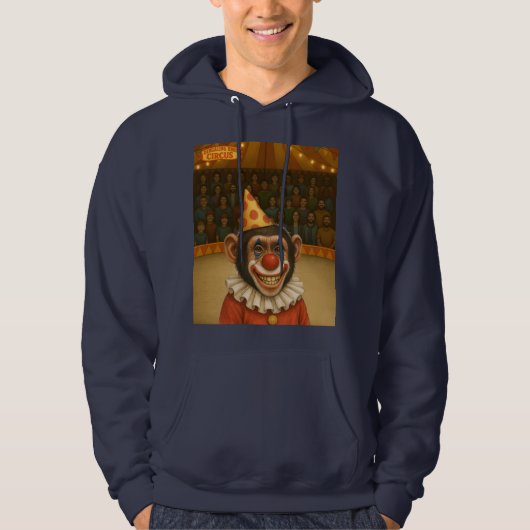 Chester de chimpansee clown hoodie (Voorkant)