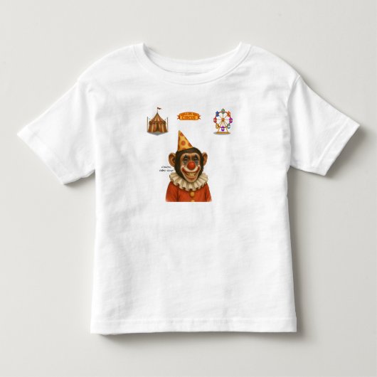 Chester de chimpansee clown kinder shirts (Voorkant)