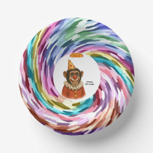 Chester de chimpansee clown papieren kommen