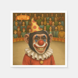 Chester de chimpansee clown servet