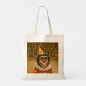 Chester de chimpansee clown tote bag (Achterkant)