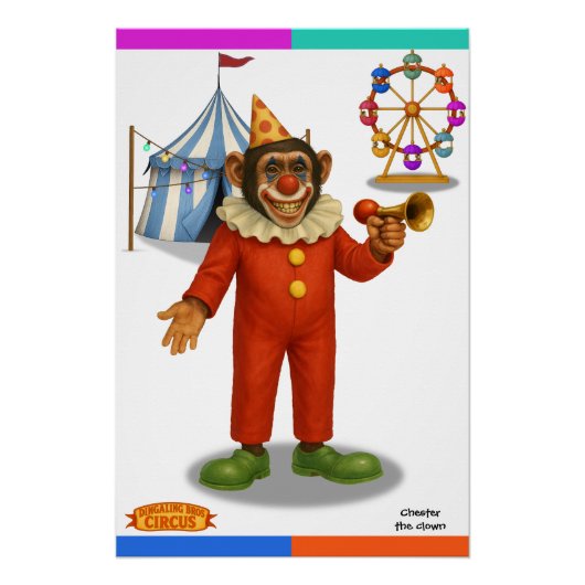 Chester de clown perfect poster (Voorkant)