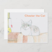 Chester de kat briefkaart (Voorkant / Achterkant)