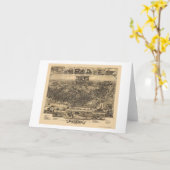 Chester, de Panoramische Kaart van de PA - 1885 (Gele Bloem)