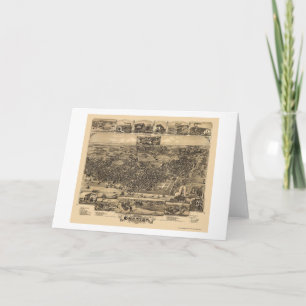 Chester, de Panoramische Kaart van de PA - 1885