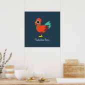 Chester de Rooster Poster (Keuken)