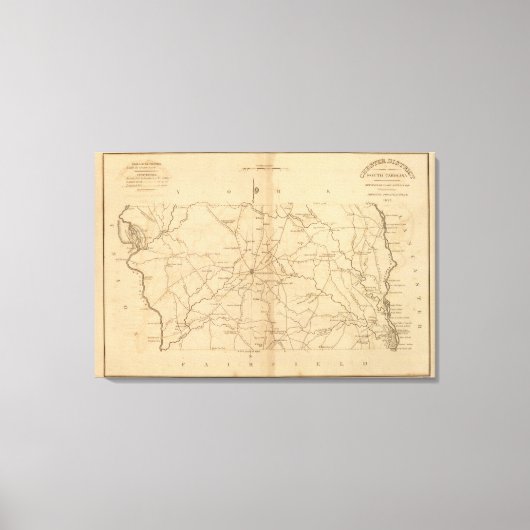 Chester District, South Carolina Canvas Afdruk (Voorkant)