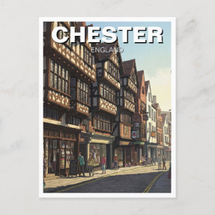 Chester Engeland Reizen Briefkaart