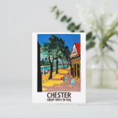 Chester, Engeland, stadsdok, spoorwegstation Briefkaart (Staand voorkant)