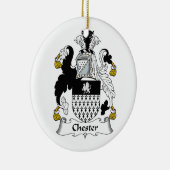 Chester Family Crest Keramisch Ornament (Rechts)