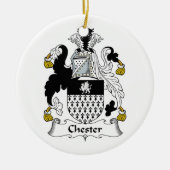 Chester Family Crest Keramisch Ornament (Voorkant)