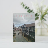 Chester Foregate Street uitzicht briefkaart (Staand voorkant)