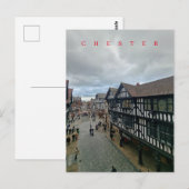 Chester Foregate Street uitzicht briefkaart (Voorkant / Achterkant)