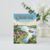 Chester, Illinois Briefkaart (Staand voorkant)