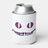 Chester kat gezicht grijns rook Alice in wonderlan Blikjeskoeler (Blikje Voorkant)