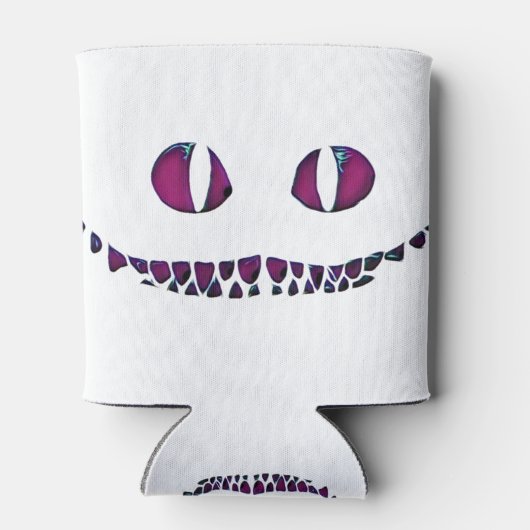 Chester kat gezicht grijns rook Alice in wonderlan Blikjeskoeler (Achterkant)