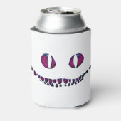 Chester kat gezicht grijns rook Alice in wonderlan Blikjeskoeler (Blikje Achterkant)