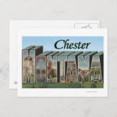 Chester, Montana - grote letterscènes Briefkaart (Voorkant / Achterkant)