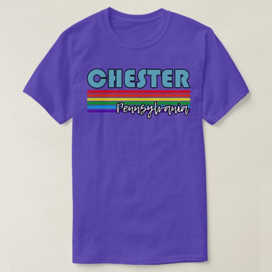 Chester Pennsylvania Pride Chester LGBT Gift LGBT T-shirt (Design voorkant)