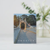 Chester Queens Park Bridge uitzicht briefkaart (Staand voorkant)