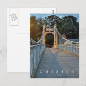 Chester Queens Park Bridge uitzicht briefkaart (Voorkant / Achterkant)