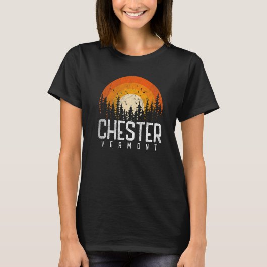 Chester Vermont V  70-80-90-Retro City T-shirt (Voorkant)