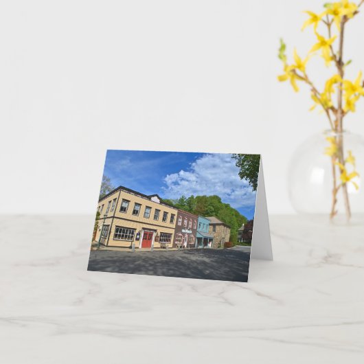 Chester Village Notecard Kaart (Gele Bloem)