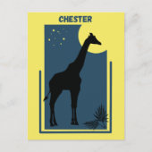 Chester Zoo Groot-Brittannië  Giraffe Briefkaart (Voorkant)