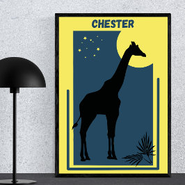 Chester Zoo Groot-Brittannië Giraffe Perfect Poster