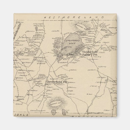 Chesterfield, Cheshire Co Magneet (Voorkant)